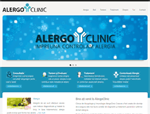 Tablet Screenshot of alergoclinic.ro